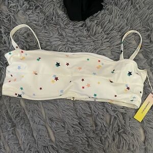 Summersalt Starry White Bikini Top